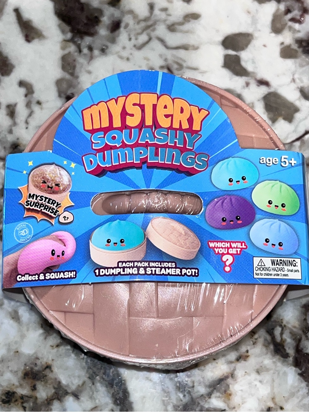 MYSTERY SQUISHY DUMPLING random sealed in container + FREE mini squishy included